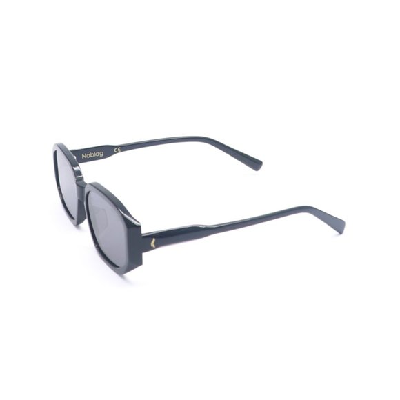 Ken Sunglasses Unisex De Noblag Black Acetate Frame Black Grey Nylon Lenses main image 4